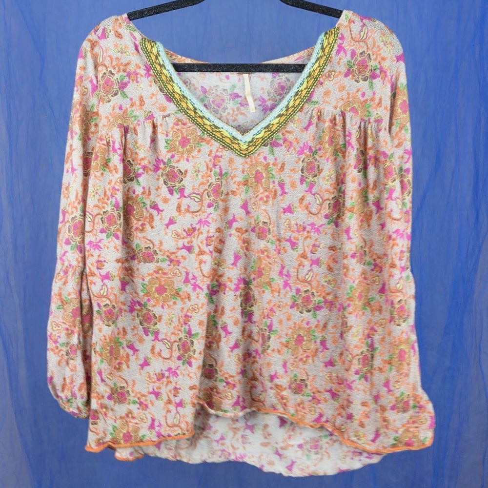 Open neck Free People Blouse